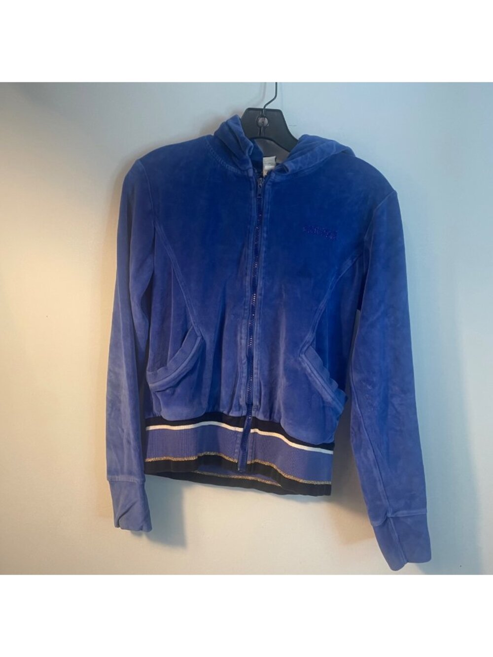 just cavalli velour full zip hoodie